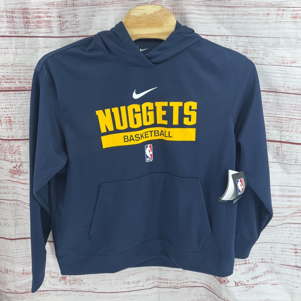 Nike NBA Denver Nuggets Spotlight Hoodie XL Dri-FIT Basketball Sweatshirt NEW